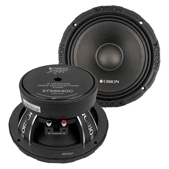 Orion XTX854DC 8" 400W RMS Midrange Speakers 4-Ohm (Pair)