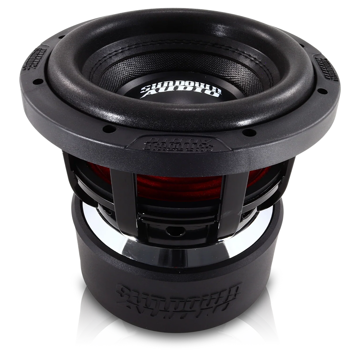 (4) Sundown Audio X8 v4 & Dodge Crew Cab 19-25 Quad 8" Subwoofer Box Combo