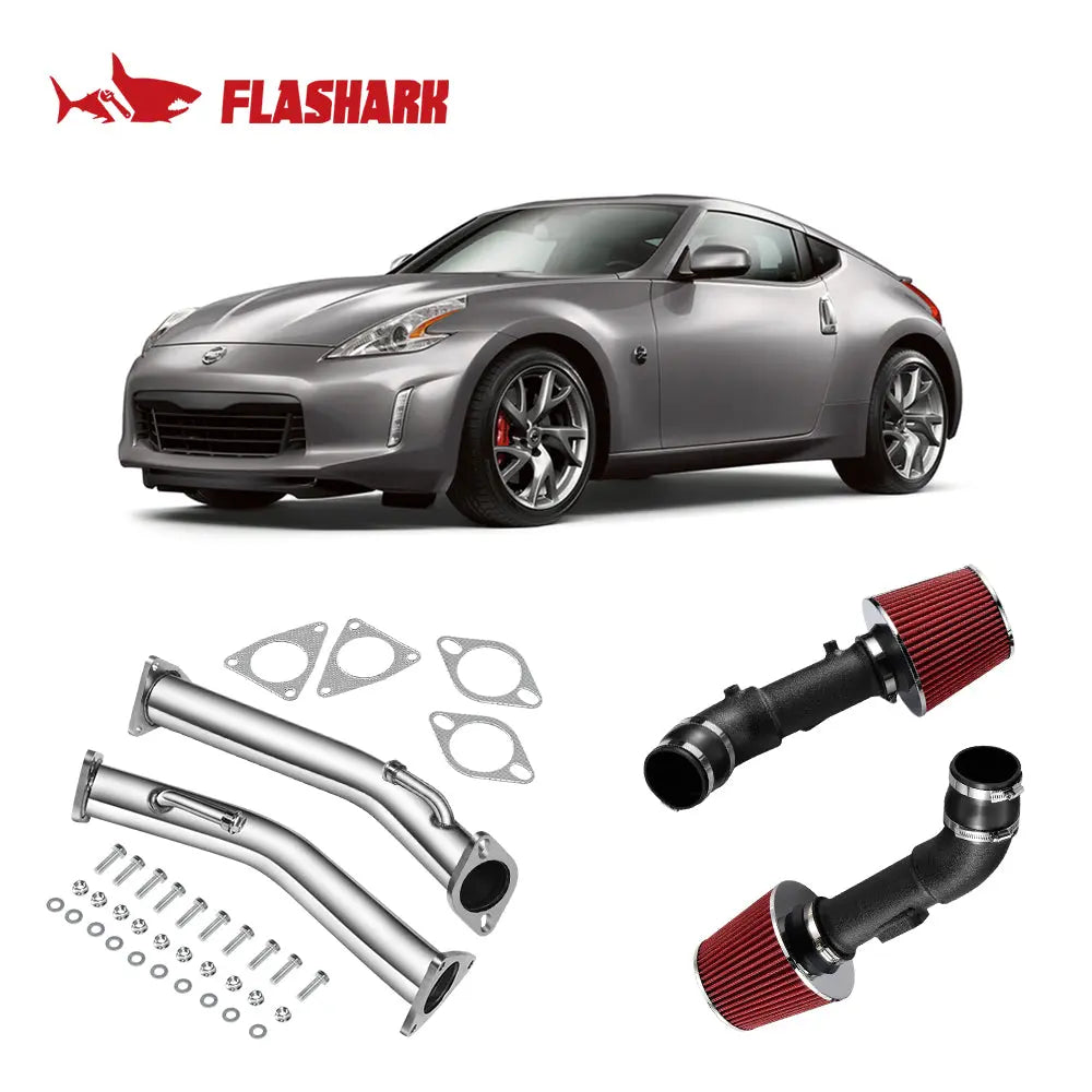 Exhaust Kit for Nissan 370Z 2009–2017 – Header, Catback, Y-Pipe, Test Pipes, Cold Air Intake