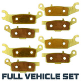 Yamaha Grizzly 700/550 2007-2026 Brass Brake Pad Set Traild