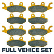Yamaha Rhino 700 2008-2013 Ceramic Brake Pad Set Traild