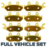 Yamaha Wolverine 700/850/1000 2016-2026 Brass Brake Pad Set Traild