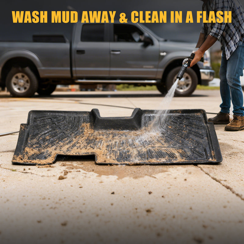 Trucktok 2009-2014 Ford F150 SuperCab All-Weather TPE Floor Mats TruckTok