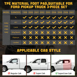 Trucktok 1999-2007 Ford F250 F350 F450 SuperCrew Cab All-Weather TPE Floor Mats TruckTok