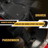 Trucktok 2019-2025 Silverado Sierra 1500 New Double Cab All-Weather TPE Floor Mats TruckTok