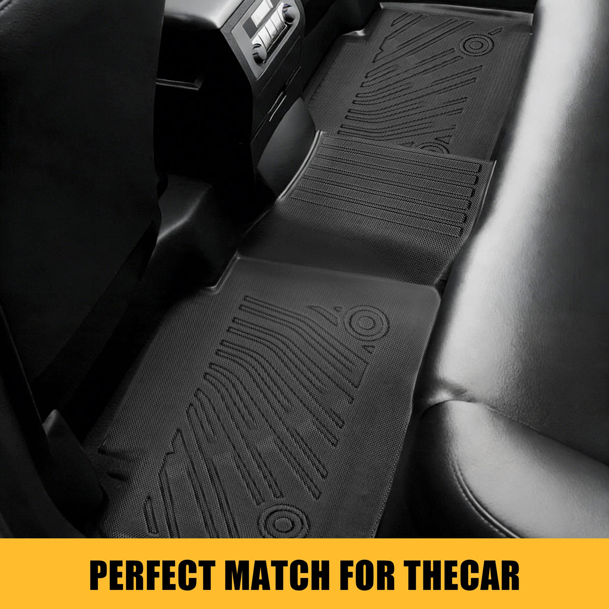 Trucktok 1999-2006 Silverado/Sierra 1500 2500 3500 Crew Cab All-Weather TPE Floor Mats TruckTok