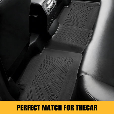 Trucktok 1999-2006 Silverado/Sierra 1500 2500 3500 Crew Cab All-Weather TPE Floor Mats TruckTok