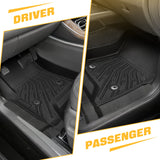 Trucktok Silverado Sierra 2014-2018 1500 & 2015-2019 2500HD 3500HD Crew Cab All-Weather TPE Floor Mats TruckTok