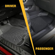 Trucktok Silverado Sierra 2019-2025 1500 & 2020-2025 2500HD 3500HD Crew Cab All-Weather TPE Floor Mats TruckTok