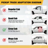 Trucktok 2019-2025 Dodge Ram 2500 3500 Crew Cab All-Weather Floor Mats TruckTok