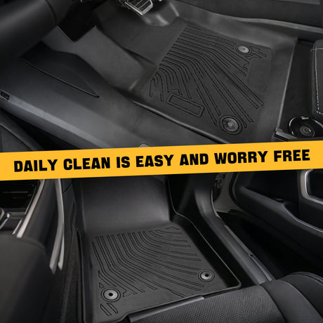 Trucktok 2025-2026 Dodge Ram 1500 Crew Cab with Storage All-Weather TPE Floor Mats TruckTok