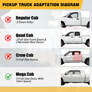 Trucktok 2010-2018 Dodge Ram 2500 3500 Mega Cab All-Weather TPE Floor Mats TruckTok