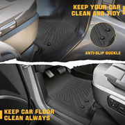 Trucktok 2010-2018 Dodge Ram 2500 3500 Mega Cab All-Weather TPE Floor Mats TruckTok