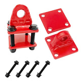 Trucktok 2Pcs Shackle Mounts 42,000 lbs Break Strength with Backer Plates TruckTok