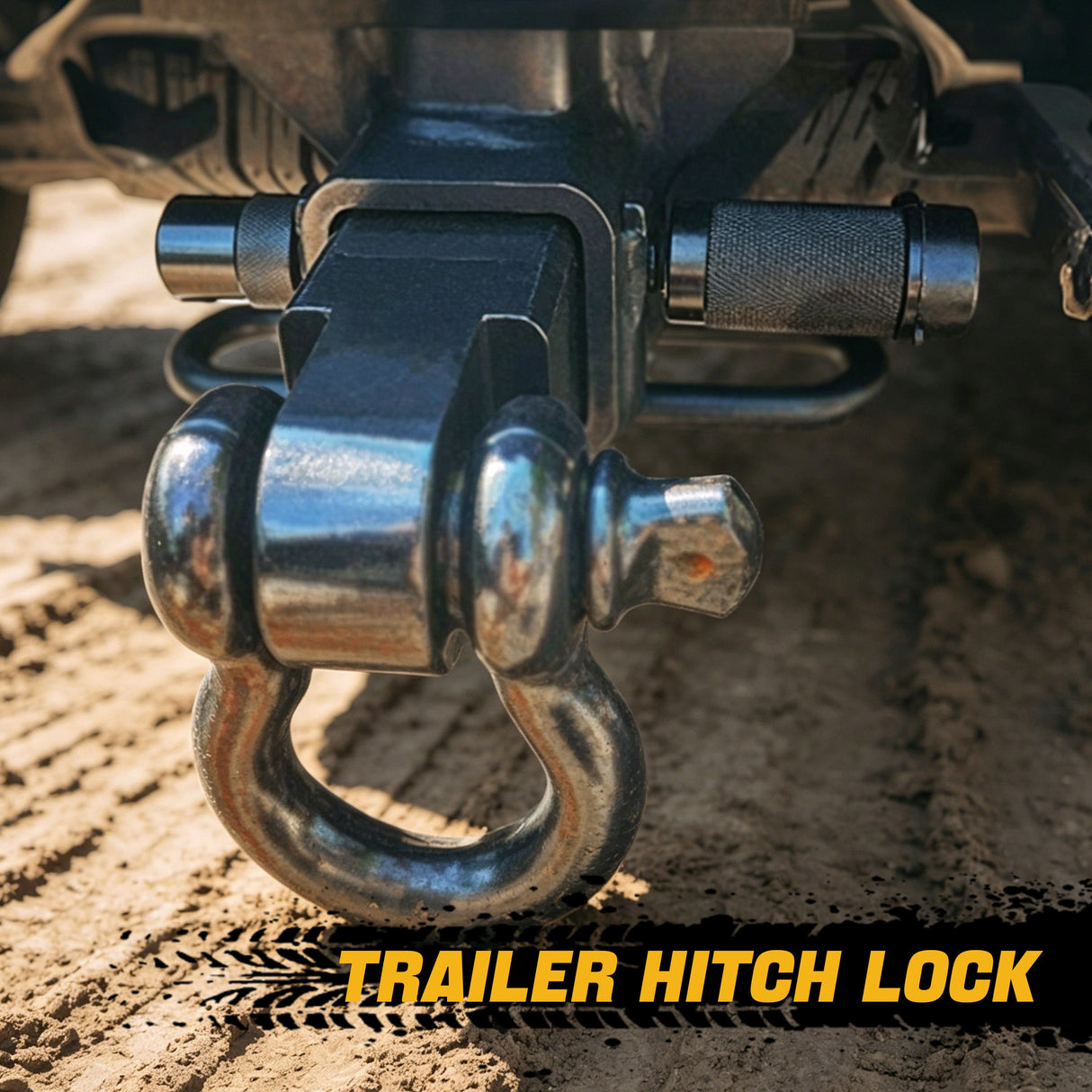 Trucktok 5/8" Hitch Lock Anti-Theft Trailer Lock with Rattle-Free O-Rings TruckTok