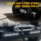 Trucktok 1/4" x 50ft Synthetic Winch Rope 7,400 lbs Breaking Strength TruckTok
