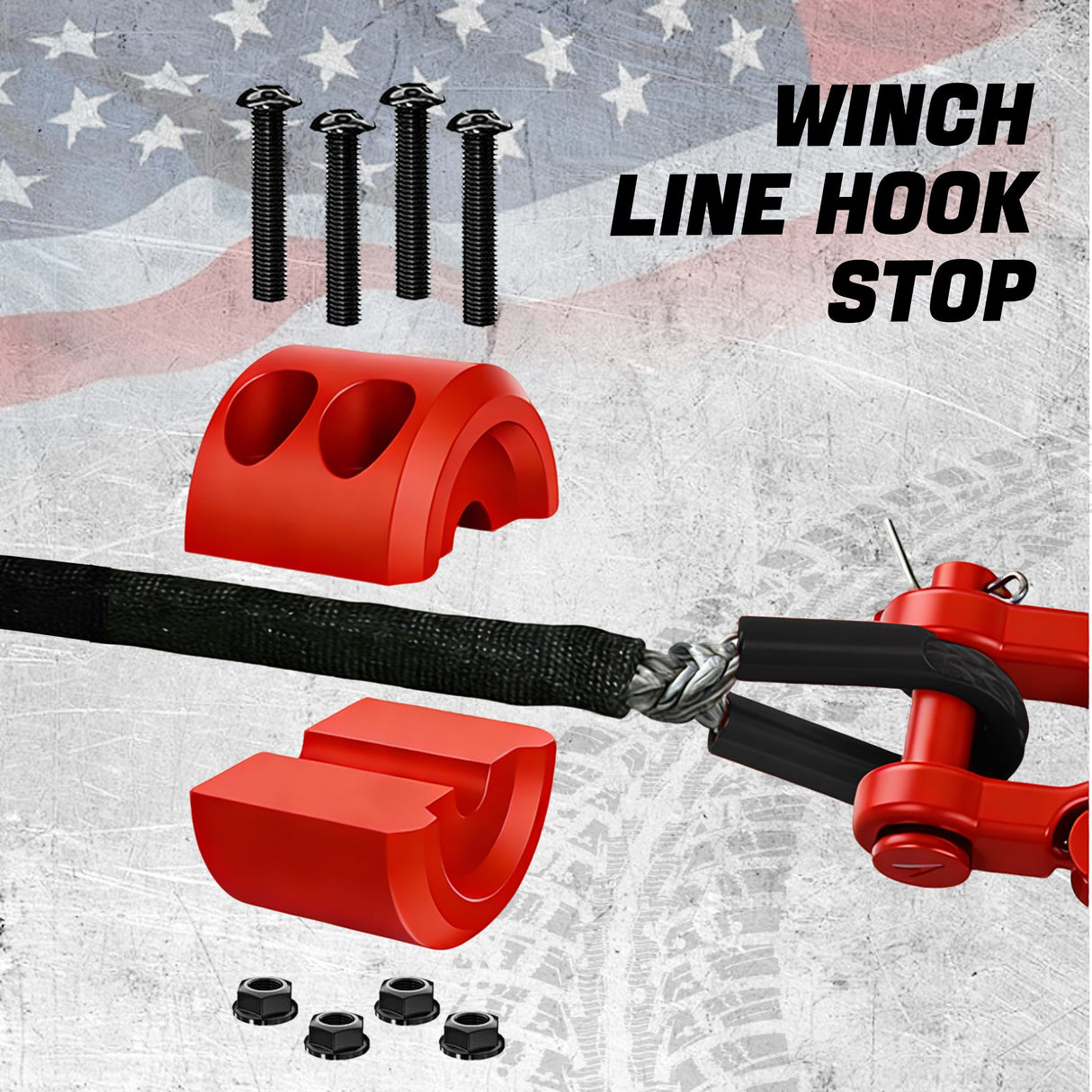 Trucktok Build Your Own Winch Kit - Recovery Rope Hook & Stopper TruckTok
