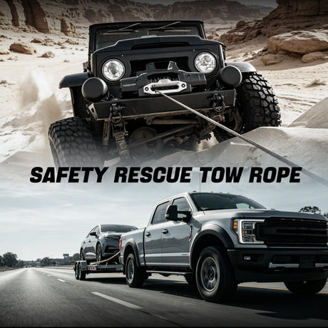 Trucktok 1/4" x 50ft Synthetic Winch Rope 7,400 lbs Breaking Strength TruckTok