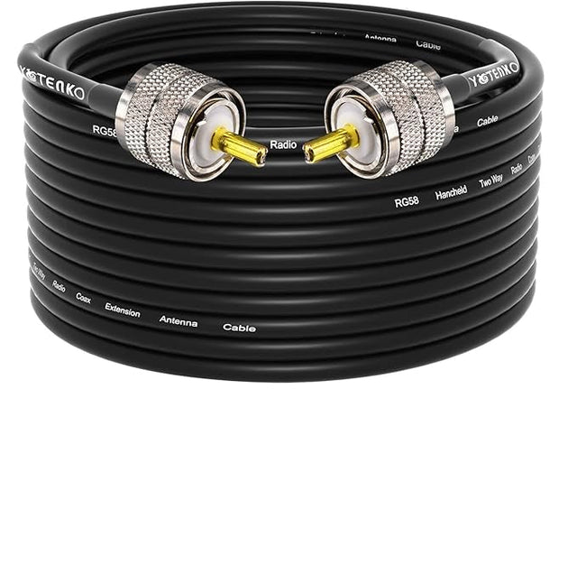 YOTENKO RG58 Coaxial Cable 49.2ft TekShack