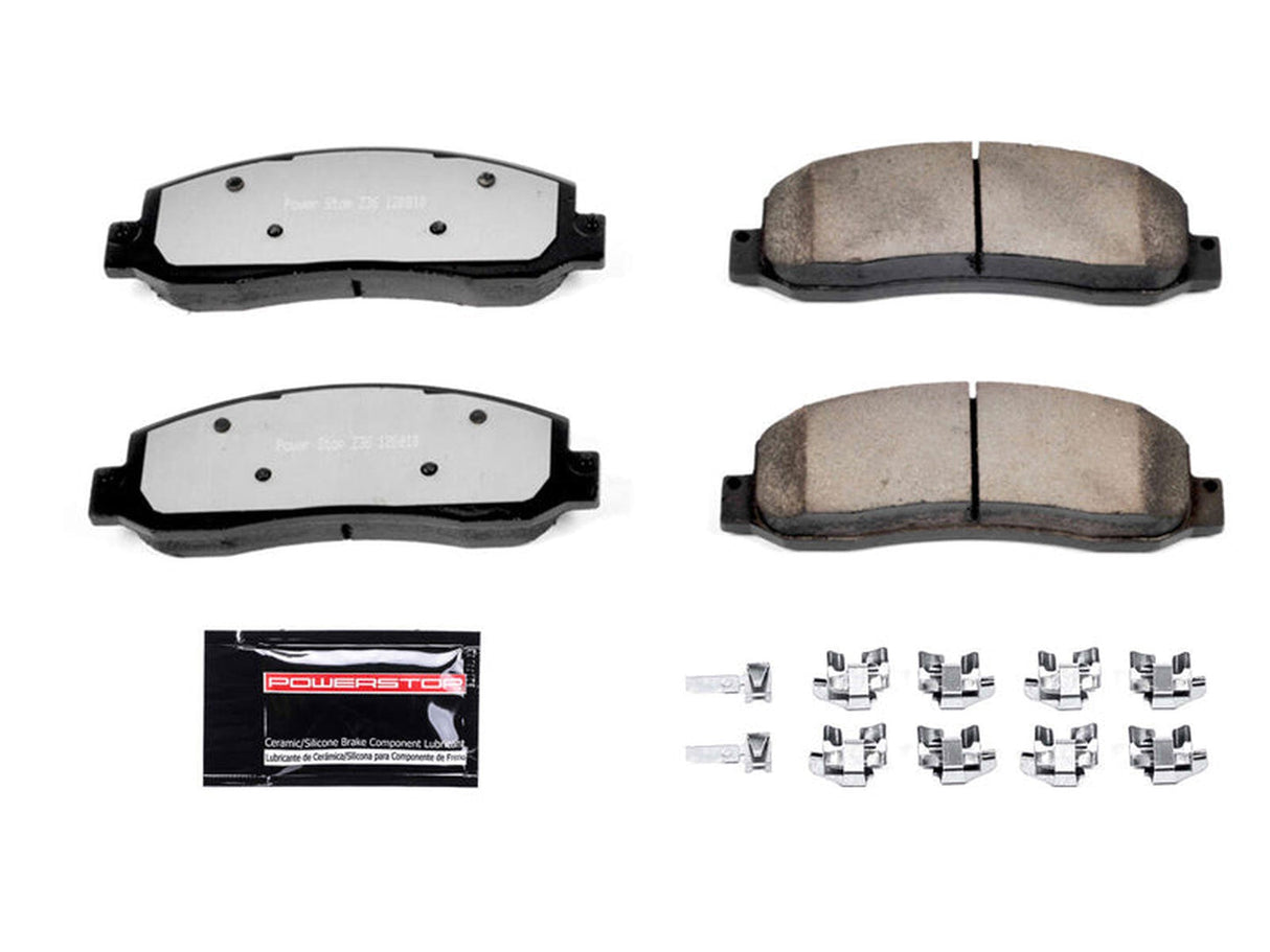 Powerstop Z36 Extreme Front Brake Pads, 2005-2012 Ford Powerstroke Powerstop Brakes