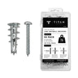Self-Drilling Zinc Drywall Anchors with #8 Screws