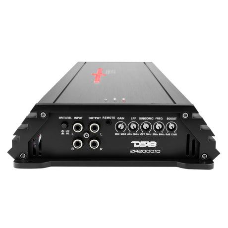 DS18 ZR 1-Channel Class D Amplifier 2000 Watts Rms @ 1-Ohm