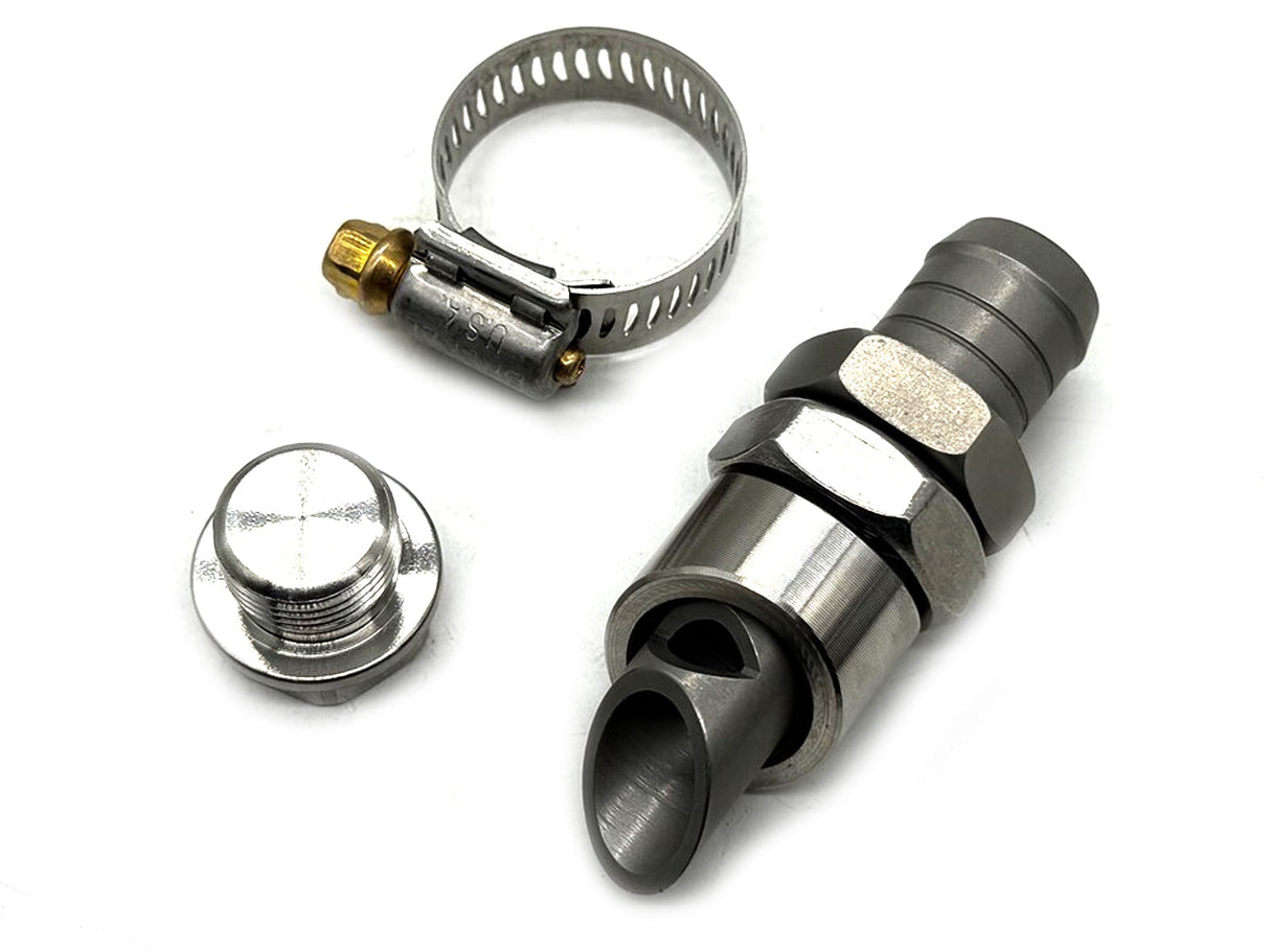 Forged Diesel Crank Case Vent, CCV, Exhaust Venturi Re-Route Kit, Cummins, Duramax, Powerstroke Forged Diesel