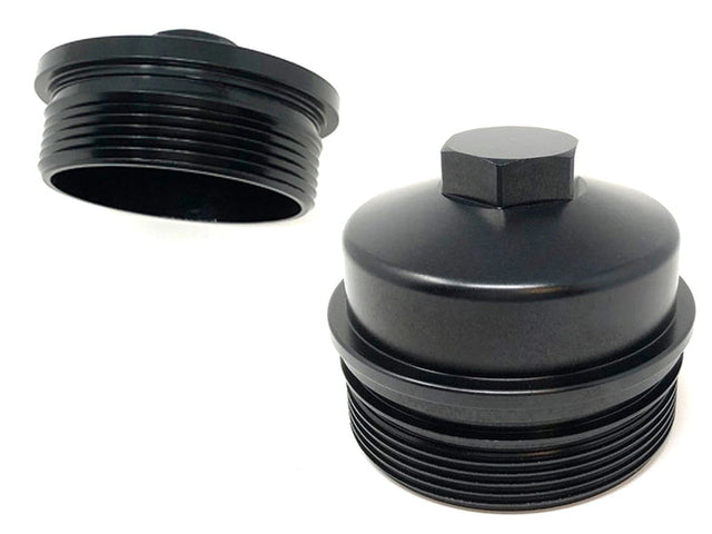 (Sold Out) ZZ Diesel Billet Fuel Filter and Oil Filter Cap Kit, 2003-2007 Ford 6.0L Powerstroke ZZ Diesel
