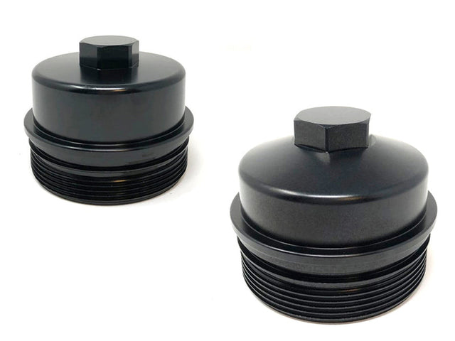(Sold Out) ZZ Diesel Billet Fuel Filter and Oil Filter Cap Kit, 2008-2010 Ford 6.4L Powerstroke ZZ Diesel