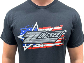 ZZ Diesel, American Flag, T-Shirt ZZ Diesel