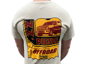 ZZ Diesel, Retro Chevy, Sand Color, T-Shirt ZZ Diesel