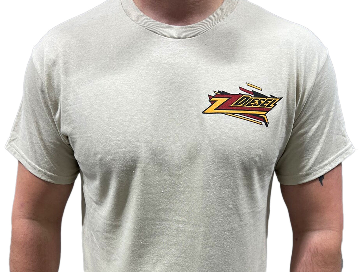 ZZ Diesel, Retro Ford, Sand Color, T-Shirt ZZ Diesel