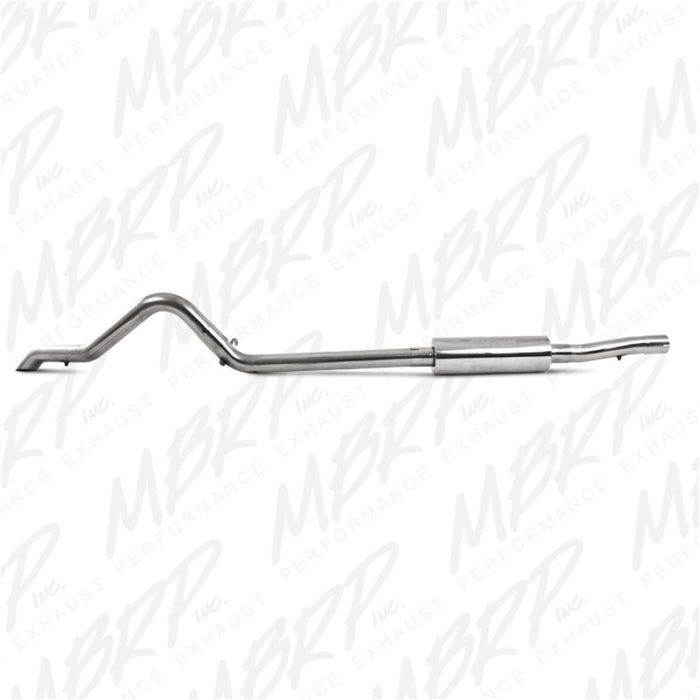 MBRP 2007-2009 Jeep Wrangler (JK) 3.8L V6 4 dr Off-Road Tail Pipe Muffler before Axle