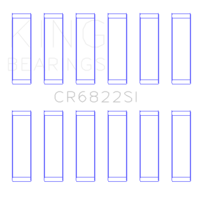 King Engine Bearings Chrysler 226 (3.7L) (Size +1.0mm) Connecting Rod Bearing Set