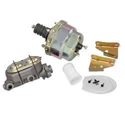 New Booster/Master Cylinder Combo, 7" Dual Diaphragm, Dual Bowl, 1.125" Bore. A28145