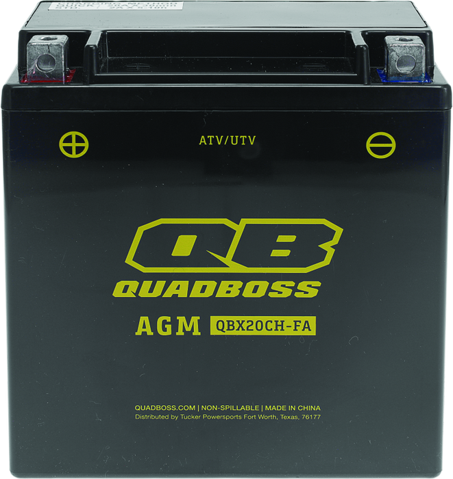 QuadBoss Maintenance-Free AGM Battery QBX20CH-FA