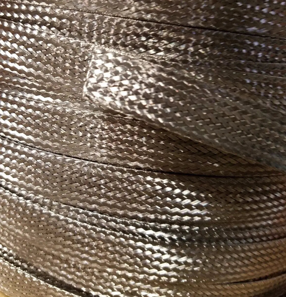 Stainless Steel FLAT Braid Sleeving 304 - 5/8" - length 10 ft USA MADE AC/DCWIREANDSUPPLY