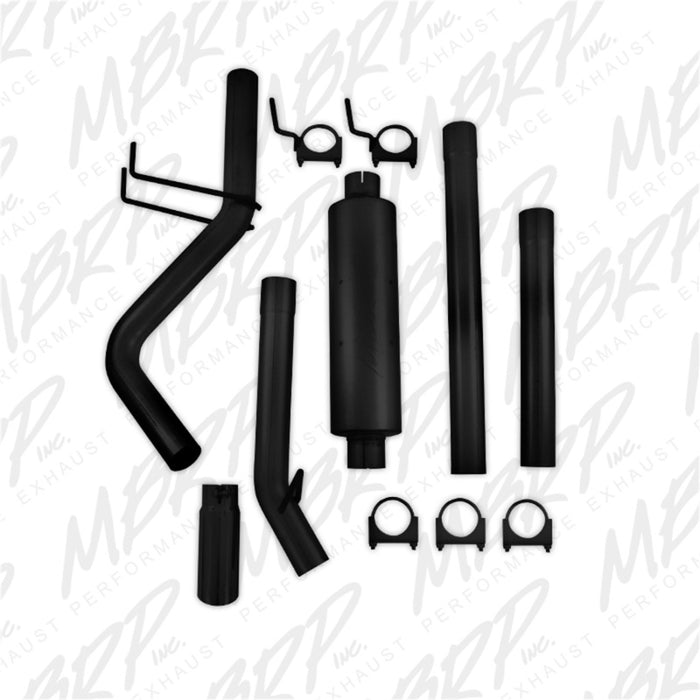 MBRP 09-14 Dodge Ram 1500 5.7L Cat-Back Single Side AL - Black