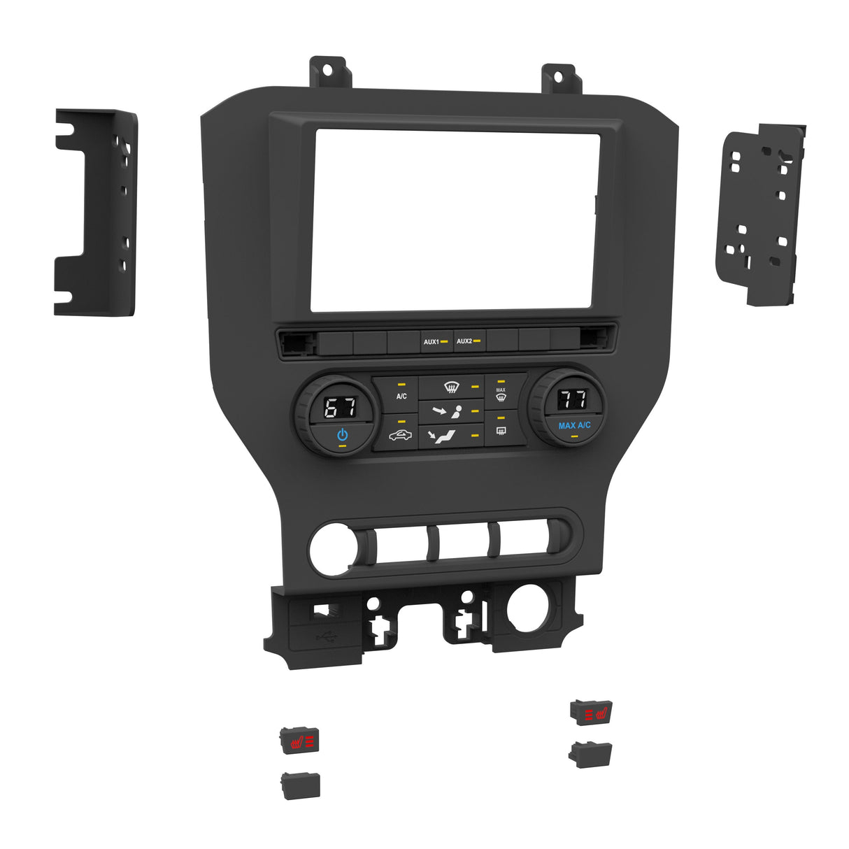 Metra 99-5865CH Dash Kit Fits Ford Mustang 2015-2023 (w/Manual Climate Controls) Metra