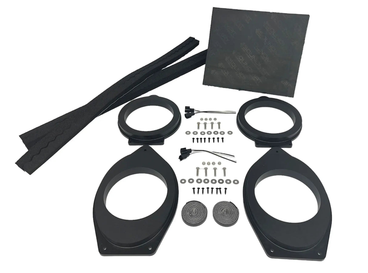 2019-2026 Silverado & Sierra Speaker Adapters | 1-inch CNC-Machined HDPE Ten87 Design