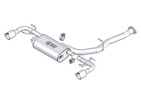 Borla 19-25 Toyota RAV4 (excl. Hybrid) 2.25 S-Type Cat Back Exhaust - Black Chrome Borla