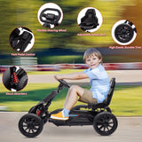 Adjustable Seat 4-Wheel Pedal Go Kart for Kids with Safety Belt