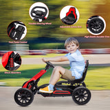 Adjustable Seat 4-Wheel Pedal Go Kart for Kids with Safety Belt