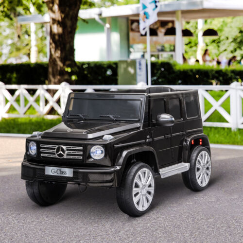 Adventure-Ready Mercedes Benz G500 Electric Kids Car with Headlights & Suspension