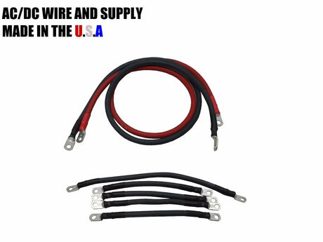 # 2 Awg HD Golf Cart Battery Cable 7pc Set 94/UP E-Z-GO 48 Volt U.S.A MADE AC DC WIRE AND SUPPLY