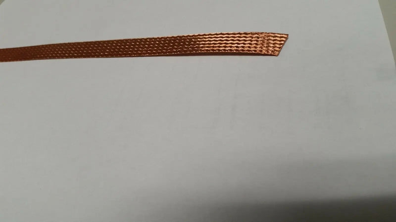 50 FEET 1/2 BRAIDED GROUND STRAP GROUNDING BARE PURE COPPER FLAT BRAID IN USA ACDC