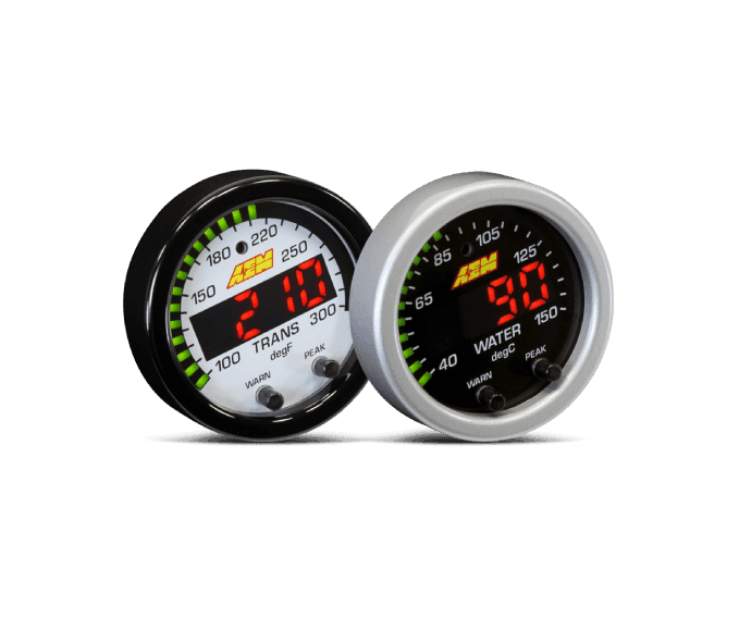 AEM X-Series 300F/150C Water/Trans/Oil Temperature Gauge (30-0302)