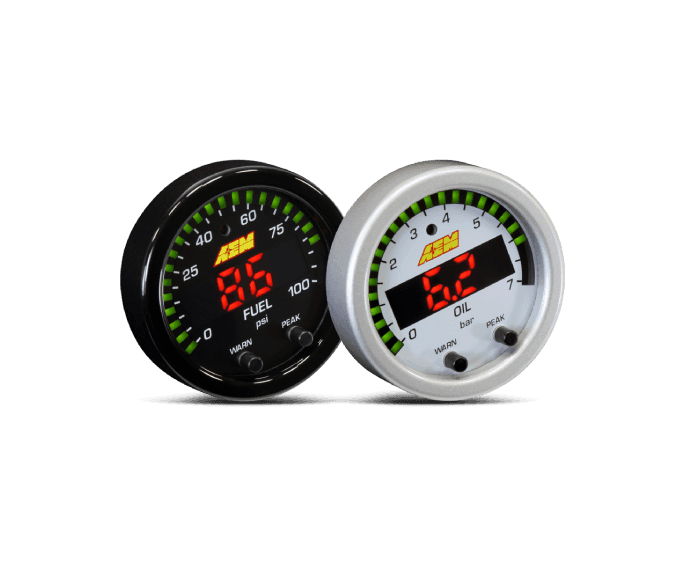 AEM X-Series Oil/Fuel Pressure Gauge (30-0301 / 30-0307)