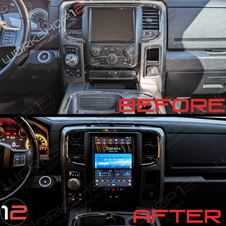 Dodge RAM 2014-2023 Workshop 12 Tesla-Style Screen