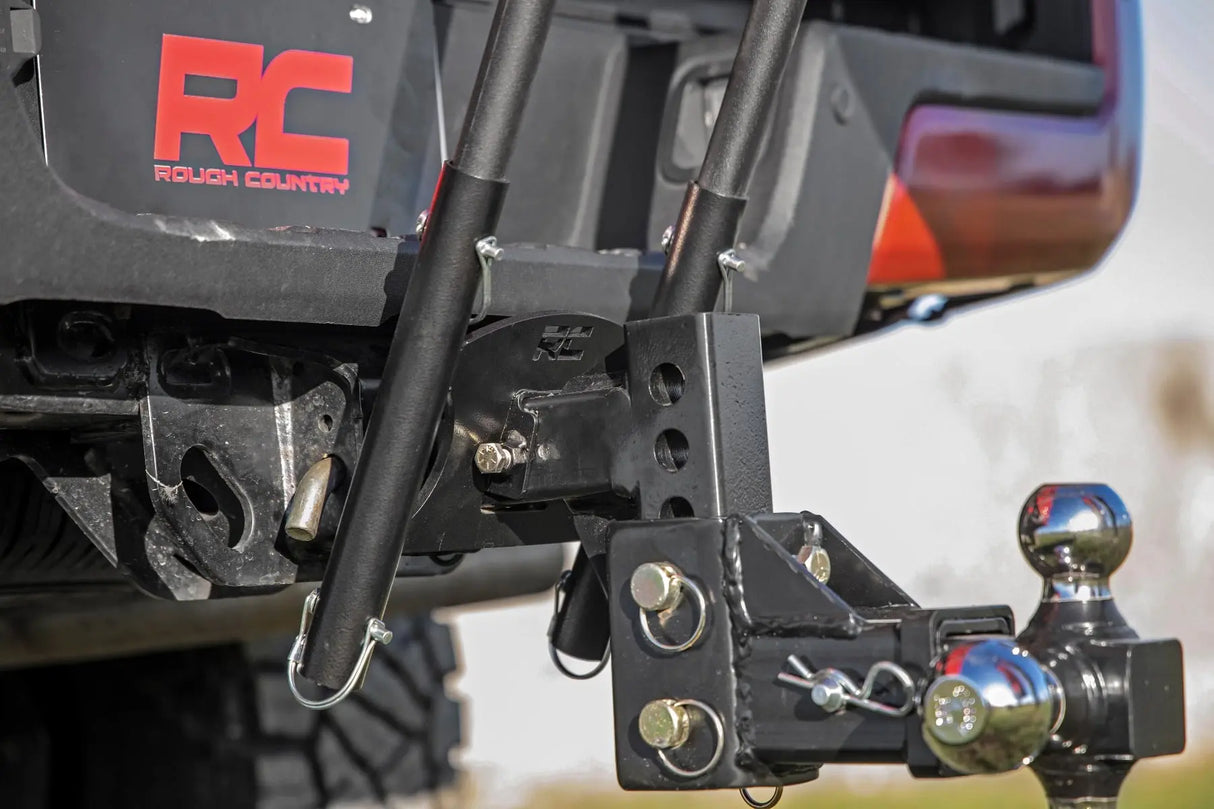 Rough Country Universal 2 Inch Hitch Dual Flag Pole Holder 117500